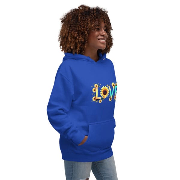 Sweat à Capuche Unisexe Floral love – Image 19