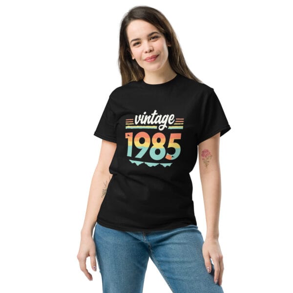 T-shirt classique unisexe Vintage 1985