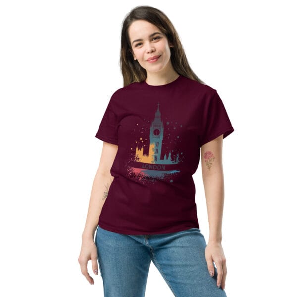 T-shirt classique unisexe London – Image 2