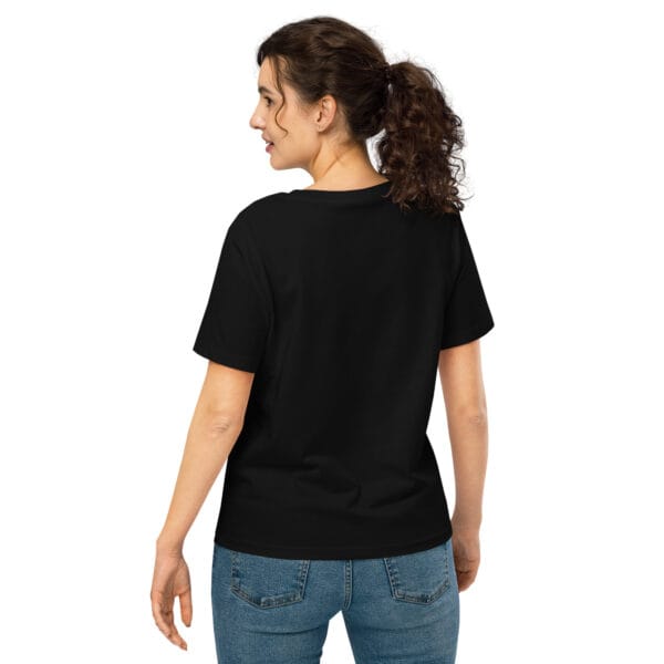 T-shirt col côtelé écologique femme vintage greenery