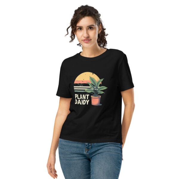 T-shirt col côtelé écologique femme vintage greenery – Image 2