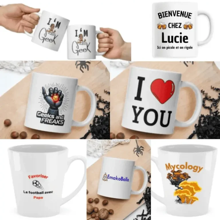 Mugs & Tasse à café blanche pas cher personnalisée