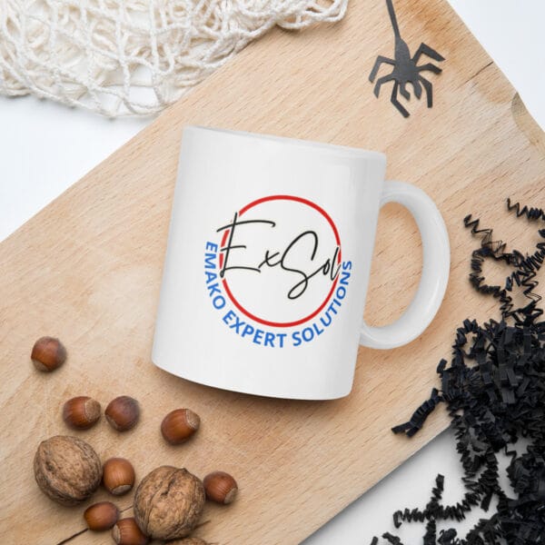 Mug Blanc Brillant Emako Expert – Image 2